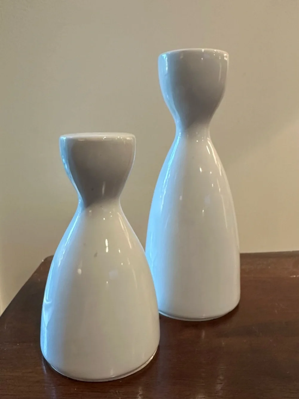 Set of 2 ceramic candle holders • objects